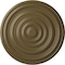 Ekena Millwork Carton Ceiling Medallion (For Canopies up to 2 5/8"), Hand-Painted Mississippi Mud, 12 5/8"OD x 1"P CM13CAMMF - alternate 1